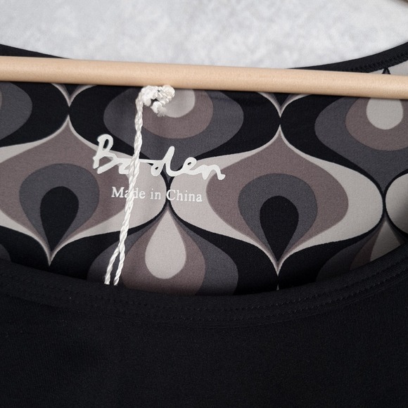 Boden Activewear Shirt Womens 14 Black Long Sleeve Wicking Stretch Pickleball - Picture 3 of 16